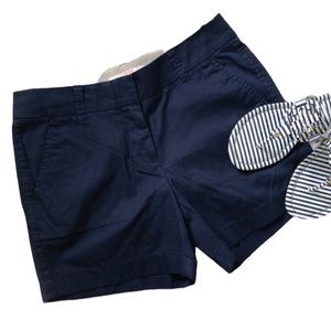 NWT J. Crew city fit navy chino shorts